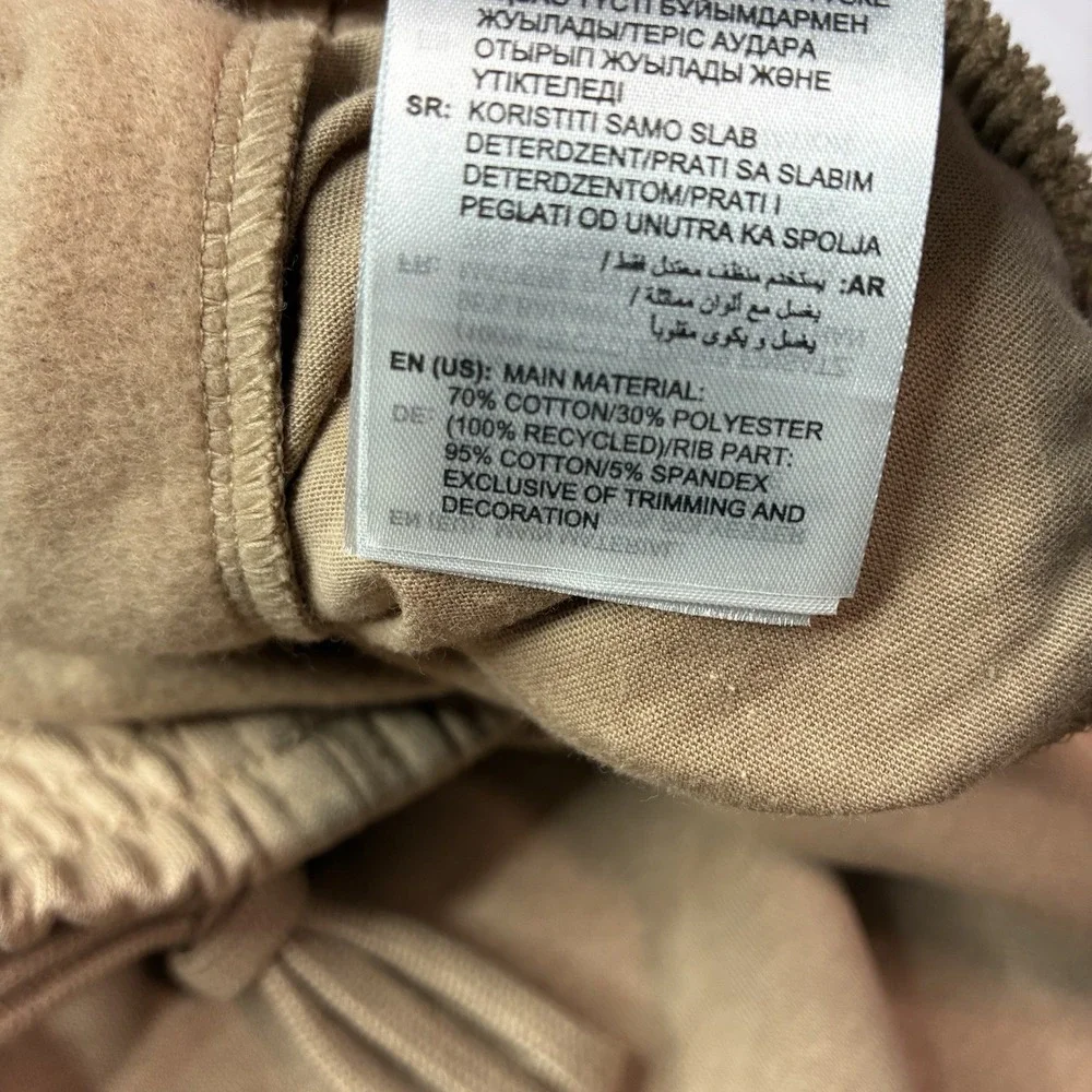 NWT Adidas Feelcozy Sweatpants 3XLT Sandstone Tan Tapered Fleece Joggers JX5665